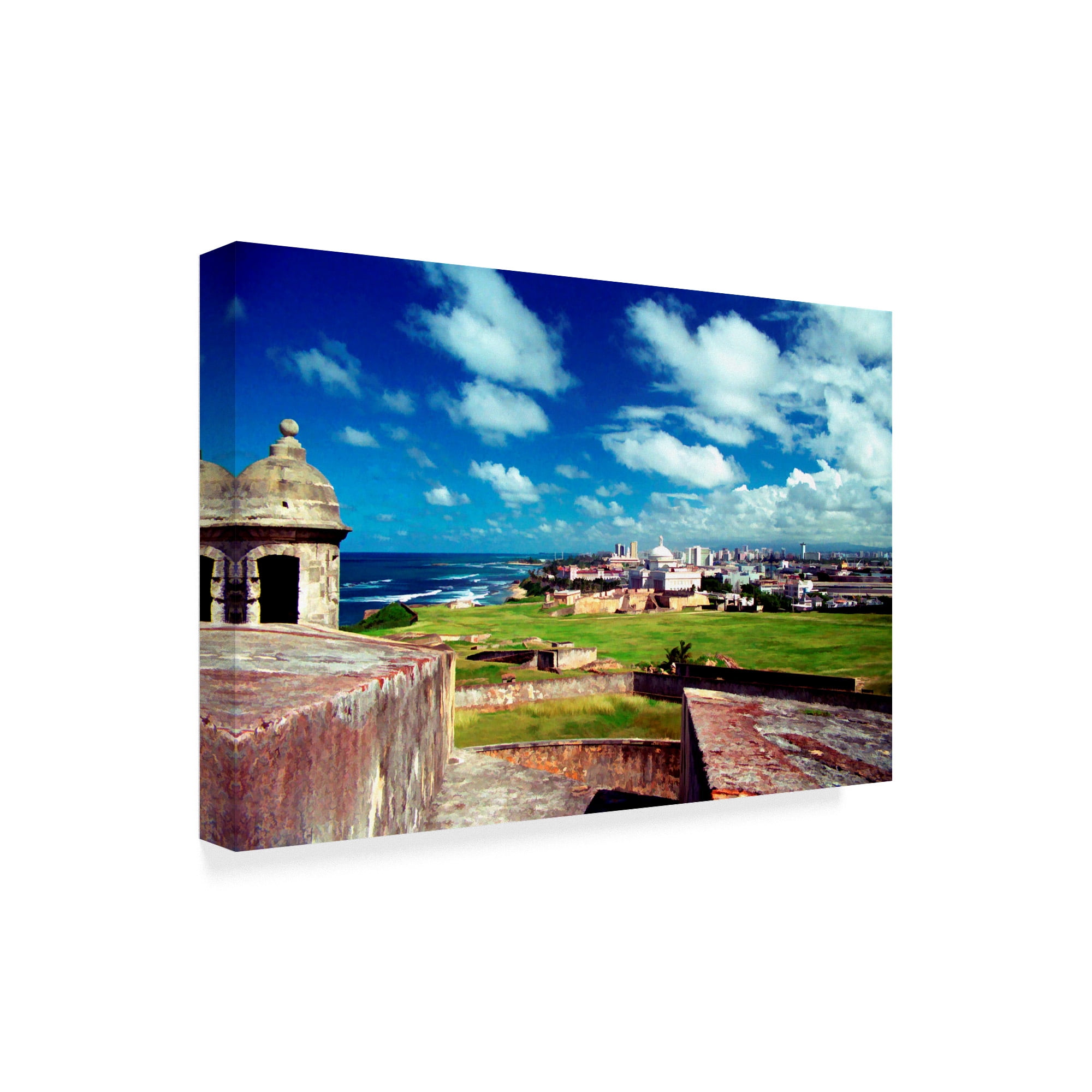 Trademark Fine Art 'San Juan, Puerto Rico' Canvas Art by J.D. McFarlan