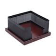 thumbnail image 4 of Retractable Office Desk Orgarnizer Set, 2 Tier Metal Mesh Document File Pens Storage Orgarnization Drawers with Note Box and Pen Holder Office Supplies Black, 4 of 7