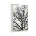 thumbnail image 3 of wall26 Framed Canvas Print Wall Art Top of Black &amp; White Tree with Grunge Background Floral Nature Illustrations Modern Art Rustic Dramatic for Living Room, Bedroom, Office - 16"x24" Wh, 3 of 4