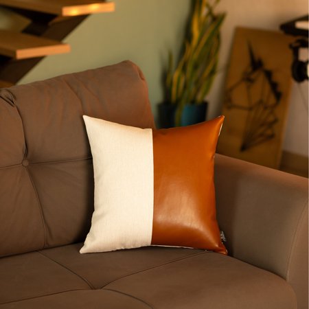 Vegan Faux Leather Decorative Throw Pillow Cover Walmart Canada