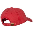 thumbnail image 4 of Louisiana with Map Outline Embroidered Washed Cotton Twill Cap - Red OSFM, 4 of 5