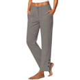 thumbnail image 3 of IMENGL Women's Wide Leg Pants Soft High Waist Elasitc Straight Linen with Pockets Trousers Loose Casual Cropped Pant for Womens,M-XXXL, 3 of 7