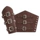 thumbnail image 2 of Brazalete de cuero personalizado para hombre, estilo medieval, exagerado, ancho, estilo punk, para montar a caballo, 2 of 5