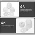 ITSELFER 2 Sets Toilet Bolt Caps Universal Toilet Bowl Bolt Caps Covers Plastic Toilet PushOn