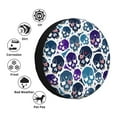 thumbnail image 6 of DouZhe Waterproof Spare Tire Cover, Crazy Skeletons Skulls Prints Adjustable Wheel Covers Fit for Jeep Trailer RV SUV Car, 15 inch, 6 of 7