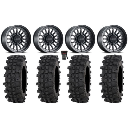 Method 411 15 Wheels Black (5+2) 32 ACP Tires Polaris RZR XP 1000 / PRO XP / Ranger XP 900/1000