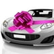 thumbnail image 1 of Lazo gigante Zonon para coche, 50 cm, con cinta impermeable de 6 m, color rosa, 1 of 7