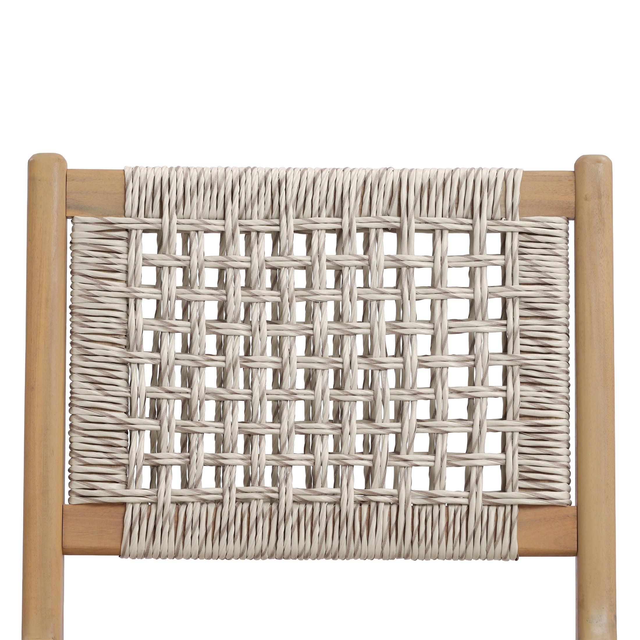 Christopher Knight Home 6-Piece Wood Patio Dining Table with Bench and Wicker Chairs Set, Light Gray