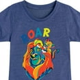 thumbnail image 3 of The Lion King - Mufasa & Simba - Roar - Toddler & Youth Girls Short Sleeve Graphic T-Shirt, 3 of 5