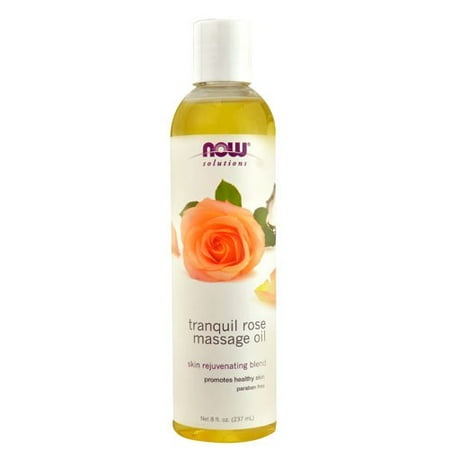 NOW Solutions Tranquil Rose Massage Oil, 8 Fl Oz
