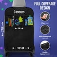 thumbnail image 3 of Todays Kids 2 Pack Kick Mats Back Seat Protector - Backseat Car Organizer for Kids, Car Storage Organizer, Back Seat Cars Organizers, Cars Organizers Backs Seats, Travel Accessories, 3 Pockets, 3 of 8