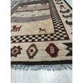 thumbnail image 4 of EORC Beige Hand Knotted Wool Traditional Modern Knot  Rug, 6' x 9', 4 of 4