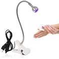 thumbnail image 1 of Mini lámpara de curado UV para mejora de uñas Luz UV con clip e interruptor Luz USB (Blanco) JAMW Sencillez, 1 of 5