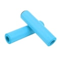 thumbnail image 3 of 2 empuñaduras para bicicleta de montaña, de silicona suave y antideslizante, que reducen la fatiga de las manos, con tapón de PVC y absorción de impactos, de silicona, color azul, 3 of 14