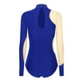 thumbnail image 3 of YONGHS Women's Long Sleeve Ballet Dance Leotards Shiny Rhinestone Bodysuit for Gymnastics  Acrobatics Royal Blue XL, 3 of 7