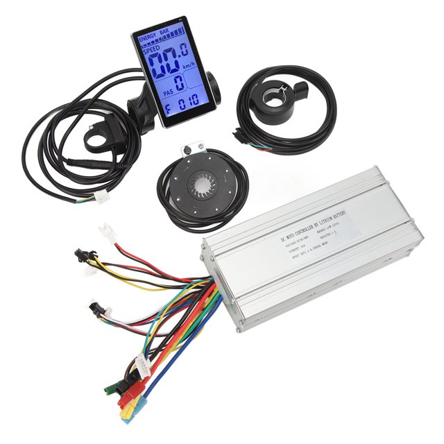 35A DC 36V 48V Controller, Heat Dissipation Electric Bicycle Controller Display Kit for Electric Scooters for 1500W Motors