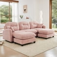 thumbnail image 2 of HUTWIFE Cloud Couches for Living Room, Modular Sectional Sofa, 107" U-Shape 3-Seater Modular Couch, Oversized Sectional Couch with Deep Seat, 2 of 7