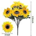thumbnail image 2 of 28 pcs Artificial Sunflowers Bulk Summer Decor, 4 pcs Fake Silk Flowers, Sunflower Bouquet, 2 of 5