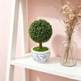 thumbnail image 5 of Upgraded Leaves Potted By Green Plants In Leaves Indoor Balcony Desktop Artificial Bonsai F, 5 of 8