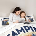 thumbnail image 5 of Erosebridal Rustic Camping Camper 7 Pieces Bedding Comforter Set,Mountain Adventure Theme Full Bedding Set For Boys Kids,Reversible, 5 of 7