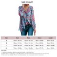 thumbnail image 2 of Blusa con cuello en V suéter cómodo para mujer Blusa informal Estampado floral Cordón transpirable para el trabajo para dama para ir de compras ANGGREK Otros, 2 of 5