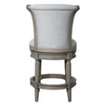 thumbnail image 5 of Home Square Wood Counter Height Swivel Barstool in Weathered Gray - Set of 3, 5 of 7