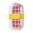 thumbnail image 3 of Xihbxyly Bandeja de Hielo Grande, Molde para Cubitos de Hielo con Mecanismo de Prensa, Máquina de Hielo de Silicona de Alta Capacidad, Producción de Hielo Sin Esfuerzo para Cócteles, Congelación de H, 3 of 7