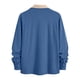 thumbnail image 4 of pstuiky camisa de manga larga para hombre, Chaqueta tipo cárdigan de manga larga con solapa y bloques de color para hombre Tops casuales para hombres l, 4 of 5