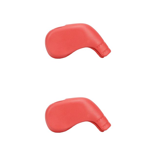 Transemion Premium Golf Club Head Cover Durable Golf Wedges Headcovers Golf Iron Covers Guard Red 11.5x11x8cm 2Set