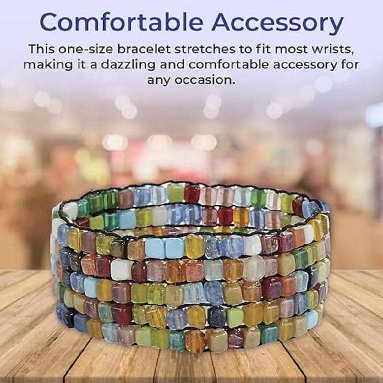 Multicolored Mosaic Crystal Bracelet Multicolored Mosaic Crystal Bracelet