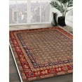 thumbnail image 2 of Ahgly Company Indoor Rectangle Mid-Century Modern Orange Brown Oriental Area Rugs, 2' x 4', 2 of 6