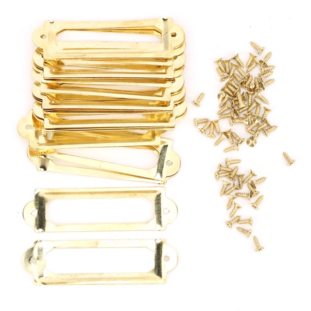 20 Pcs Tiroir Étiquette Marque Étudiants DIY Tiroir Rétro Signes Étagère Note Accessoirejaune