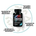 thumbnail image 6 of (3 pack) Creatine Monohydrate Capsules 3000mg - Micronized Creatine Nutritional Supplement - Lean Muscle Growth, Workout Performance, Energy & Endurance Support - 750mg per High Absorption Capsule - 120 Count, 6 of 9