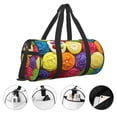 thumbnail image 5 of Easygdp Brightly Colored Cupcakes Travel Bag, Camping, Weekend, Carry On Overnight Duffel Bag with Shoulder Strap, 5 of 8