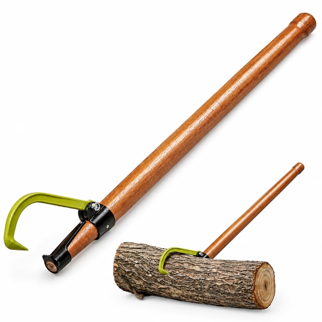 Timber Tuff TMW-30 4 Ft. Wood Handle Logging Forestry Log Rolling Cant Hook Tool