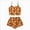 W52-Gold, variant on Women Sexy Sleeveless Tank Top Shorts 2PC Halloween Print Pajama Set Sleepwear Loungewear Tracksuit Pajamas