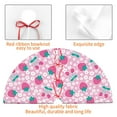 thumbnail image 4 of Yiaed Cherry Strawberry Print Christmas Tree Skirt , Tree SkirtsTree Mat for Christmas Winter Holiday Indoor Decorations-36", 4 of 7