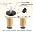 thumbnail image 4 of M8 x 25 x 40mm Leveling Feet Adjustable Leveler for House Cabinet Leg 8pcs, 4 of 7