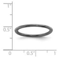 thumbnail image 5 of 925 Sterling Silver Stackable Expressions Black-plated Polished Ring Size: 6; for Adults and Teens; for Women and Men, 5 of 5