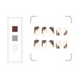 thumbnail image 4 of Mid-Length White & Purple Fake Nails Three Colors Mixed Stylish Fake Nails for a Pleasant DIY Nail Experience at Home  Glue Models, 4 of 8