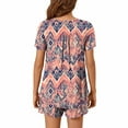 thumbnail image 5 of Pj Sets for Women Short Sleeve Fashion Lounge Set Short Sleeve T Shirt with Shorts Dressy Outfits Pj Sets for Women, 5 of 5
