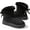 Black-Cuff, variant on Knivor Cozy Winter Boots for Women Fuzzy Warm Ankle Snow Boots with Back Bow Detail Stylish Slip On Short Boots for Casual Cold Weather Outdoor Wear
