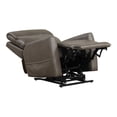 thumbnail image 3 of Furniture of America Hilltop Gray Faux Leather Power Lift Recliner with USB Port, 3 of 11