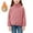 Pink, variant on Fleece Jacket Girls Kids Solid Stand Collar Sherpa Lined Polar Fleece Jacket Girls Extra Warm Fall Winter Liner Coat