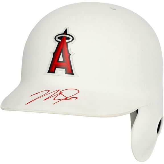 Mike Trout Los Angeles Angels Autographed White Batting Helmet - Fanatics Authentic Certified