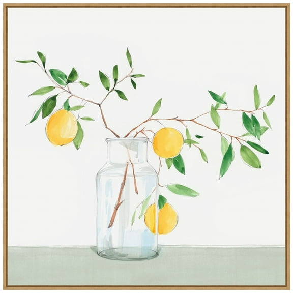 Amanti Art Sweet Lemonade Framed Canvas Wall Art Print