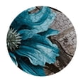 thumbnail image 4 of HAOXIT Snow Christmas Tree Tablecloth Neon Lights Birds Round Stain Resistant, Spillproof and Washable Table Cloth 38-42, 4 of 8