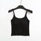 thumbnail image 1 of Camisola de manga corta para mujer con almohadilla para el pecho, sin aros de acero, ropa interior para yoga, pijamas deportivos, pijamas para mujer, 1 of 3