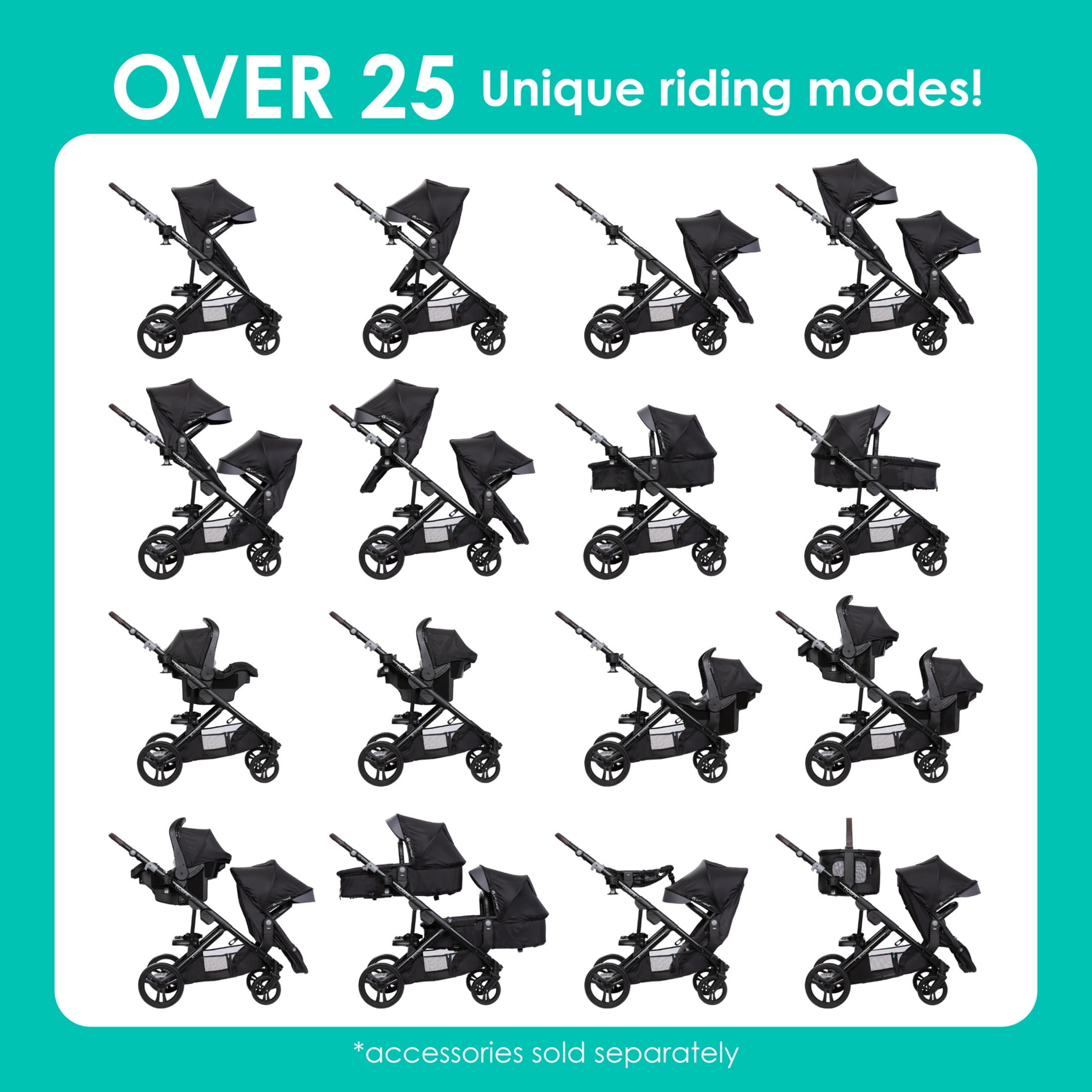 Baby Trend Morph Single to Double Modular Travel System (with EZ-Lift™ PLUS)