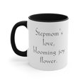 thumbnail image 3 of Stepmom Gifts Two-Tone 11oz Mug "Stepmom's love, blooming joy flower.", 3 of 4